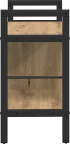 vidaXL Ράφι Βιβλίων 3 επιπέδων 75 x 30 x 58,5 εκ. Επεξεργασμένο Ξύλο