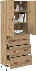 vidaXL Highboard Artisan Oak 69,5 x 34 x 180 εκ. Επεξεργασμένο ξύλο