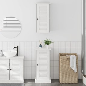 vidaXL Σετ Επίπλων Μπάνιου με ράφι 2 pcs Λευκό αντικέ 37 x 34 x 80 εκ
