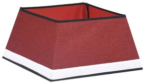 vidaXL Ποδιά Χριστουγεννιάτικου Δέντρου Λευκή 48 x 48 x 25 εκ.