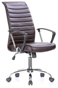 Office Chair SP-6141-6 Brown PU Leather 57*59.5*113/123 cm