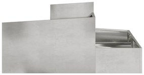 vidaXL Γλάστρα Κήπου 100x100x50 εκ - Από Ανοξείδωτο Χάλυβα