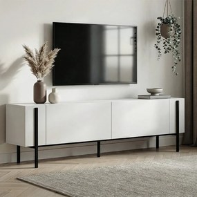 Έπιπλο τηλεόρασης Nexus χρώμα λευκό 180x30x45,5εκ