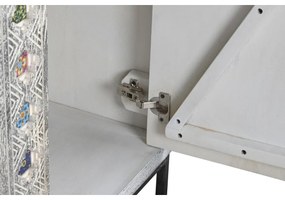 Ντουλάπι DKD Home Decor Γκρι Λευκό Ξύλο από Μάνγκο (90 x 38 x 150 cm)