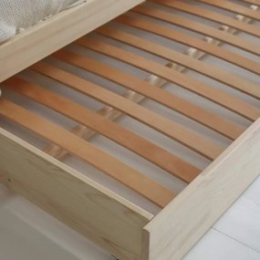 Κρεβάτι Παιδικό Montessori House Bed με κάγκελα 30cm σε Φυσικό  Ξύλο  90×200cm  Luletto (Δώρο 10% έκπτωση στο Στρώμα)