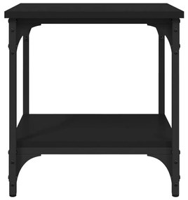 Βοηθητικό Τραπέζι Μαύρο 40 x 30 x 42 εκ. από Επεξεργασμένο Ξύλο - Μαύρο