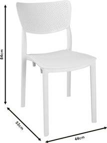 Καρέκλα Ignite pakoworld PP λευκό