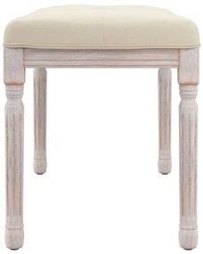 vidaXL Πάγκος Μπεζ 80 x 40 x 49 εκ. Λινός