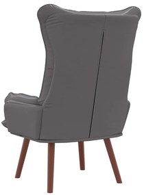 vidaXL Χαλαρωτική Πολυθρόνα Γκρι 69 x 74 x 93 εκ. Τεχνητό δέρμα