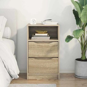 vidaXL Κομοδίνο Δρύς Sonoma 40 x 30 x 467 εκ Επεξεργασμένο ξύλο