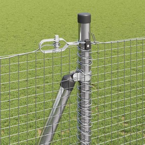 VidaXL Συρματόπλεγμα με Σκυρόδεμα 10 x 1,5 m Γαλβανισμένος Χάλυβας