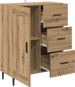vidaXL Πλαϊνό γραφείο Artisan Oak 69,5 x 34 x 90 εκ.