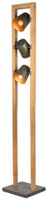 Φωτιστικό Δαπέδου Bell 401900367 3xE14 25W 25x25x150cm Antique Trio Lighting Metal,Wood