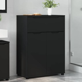 vidaXL Ντουλάπι Μπάνιου Μαύρο 72,5 x 36,5 x 100 εκ Επεξεργασμένο ξύλο