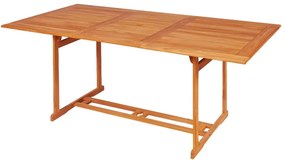 VidaXL Σετ Τραπεζαρίας Κήπου 7 Τεμ. από Μασίφ Ξύλο Teak με Μαξιλάρια