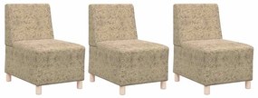 vidaXL Καθίσμα Σαλονιού 3 pcs Ανοιχτό γκρι 55 x 74 x 82 εκ.