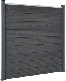 vidaXL Σετ Πάνελ Περίφραξης Καφέ 353x186 εκ. από WPC