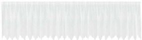 vidaXL Κουρτίνες με κουρτίνες Floral Λευκό 600 x 120 cm Πολυεστέρας