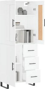 vidaXL Ντουλάπι Λευκό 69,5x34x180 εκ. από Επεξεργασμένο Ξύλο