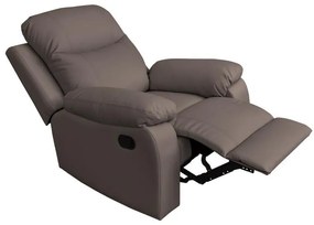 Πολυθρόνα Relax Chicago 1122 Fylliana Γκρί Τεχνόδερμα 97x90x100 εκ. 97x90x100 εκ.