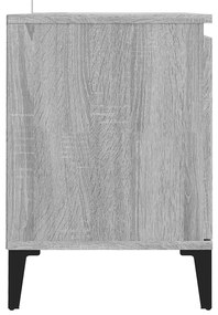 vidaXL Έπιπλο Τηλεόρασης Γκρι Sonoma 103,5x35x50 εκ. Μεταλλικά Πόδια