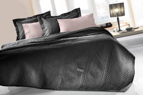 Κουβέρτα Με Μαξιλαροθήκη Microfiber Velvet Μονή Capsule Anthracite 160x220εκ. Guy Laroche