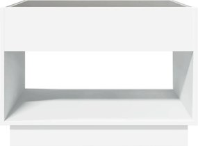 vidaXL Τραπεζάκι Σαλονιού Infinity LED Λευκό 70x50x50 εκ.