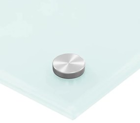 vidaXL Πλάτη Κουζίνας Λευκή 70 x 40 εκ. από Ψημένο Γυαλί