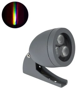 Σποτ Φωτιστικό για Φυτά 6W IP67 RGBW Αλουμίνιο Γκρι 90467 Globostar-90467-Ανθρακί 90467
