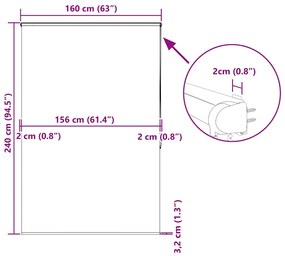 ΚΟΥΡΤΙΝΑ ΜΠΑΝΙΟΥ ΡΟΛΟ ΚΑΣΕΤΑ 160X240ΕΚ. ΠΛΑΤΟΣ ΥΦΑΣΜΑΤΟΣ 156ΕΚ. 4014963