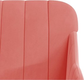 vidaXL Πολυθρόνα Ροζ 63 x 76x 80 εκ. Βελούδινη