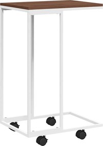 vidaXL Βοηθητικό Τραπέζι με Ρόδες Λευκό 40x30x63,5 εκ. Επεξεργ. Ξύλο