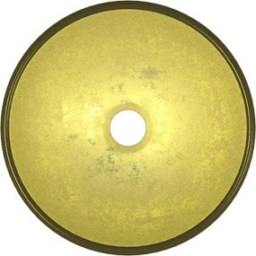 vidaXL Νιπτήρας 30 x 12 εκ. Χρώμα Χρυσού από Ψημένο Γυαλί