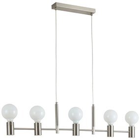 Φωτιστικό Οροφής Πολύφωτο Homelighting Adept 77-8248 Nickel
