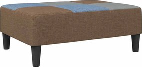 vidaXL Καναπές Κρεβάτι Διθέσιος με Υποπόδιο Patchwork Υφασμάτινος