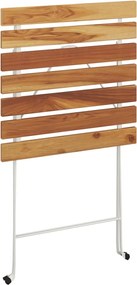 vidaXL Τραπεζαρία Bistro Πτυσσόμενη Σετ 3 τεμ. Μασίφ Ακακία &amp; Ατσάλι