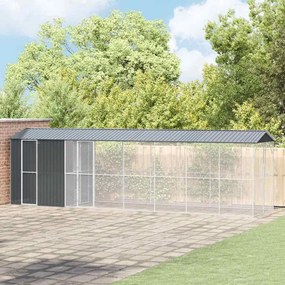 vidaXL Κλουβί Πουλιών Ανθρακί 860 x 208 x 247 εκ Επικαλυμμένος Χάλυβας