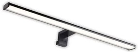 Απλίκα Φωτιστικό Τοίχου Μπάνιου LED 12W IP44 4000K 60x12 Lumen-3-601211-Μαύρο 3-601211