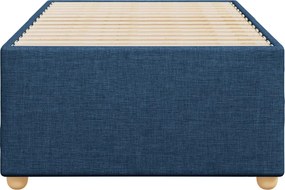 vidaXL Σκελετός Κρεβατιού Χωρίς Στρώμα Μπλε 100x200 εκ. Υφασμάτινο