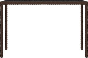 vidaXL Σετ Τραπεζαρίας Κήπου 6 Τεμαχίων Καφέ Συνθ. Ρατάν με Μαξιλάρια