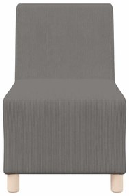 vidaXL Μοναδικός Καναπές χωρίς Χερούλια 2 pcs Ανοιχτό γκρι