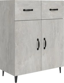 vidaXL Ντουλάπι Γκρι Σκυροδέματος 69,5x34x90 εκ. Επεξεργασμένο Ξύλο