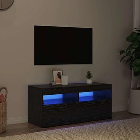 vidaXL Ντουλάπι TV Μαύρο 90 x 35 x 40 εκ. Επεξεργασμένο ξύλο