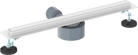 vidaXL 360° Νεροχύτης ντους με λεπτό μοντέλο Ασημί 50 cm