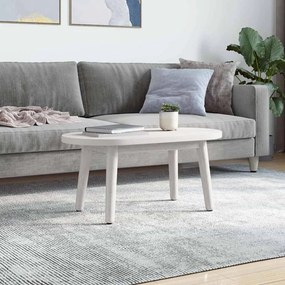 vidaXL Επιφάνεια Τραπεζιού Οβάλ Λευκή 60x30x2,5 εκ. Μασίφ Ξύλο Πεύκου