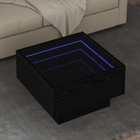 vidaXL Τραπεζάκι σαλονιού Μαύρη δρυς 50 x 50 x 30 εκ