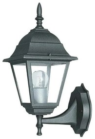 Φωτιστικό Τοίχου - Απλίκα Up Roma LANT-ROMA/AP1A 1xE27 60W 19,5x14,6x35cm Black Intec