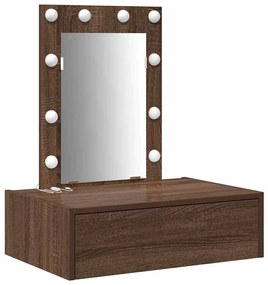 vidaXL Τραπέζι περιποίησης Καφέ 60 x 40 x 70 εκ. Επεξεργασμένο ξύλο