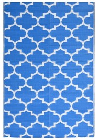 vidaXL Χαλί Εξωτερικού Χώρου Μπλε 190 x 290 εκ. από Πολυπροπυλένιο