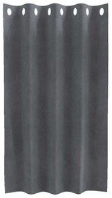 vidaXL Κουρτίνες με κουρτίνες 2 pcs Ανοιχτό γκρι 140 x 140 cm Βελούδο